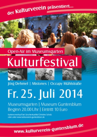 Plakat Guntersblumer Kulturfestival 2014